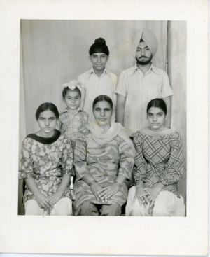 Kang Family Portrait, Punjab, c 1974.  Courtesy of the Kang Family.