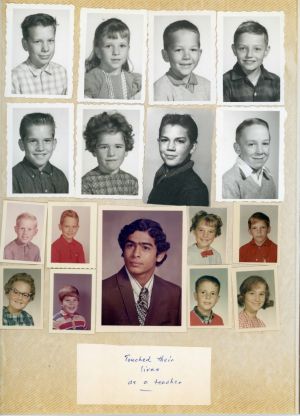 Hari Singh Everest's Photograph of His Students Whose Lives He Touched As a Teacher, Circa 1980s.  Courtesy of the Everest Family.