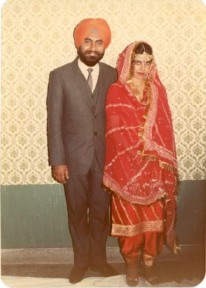Wedding Photo, Punjab, 1986.  Courtesy of the Kang Family.