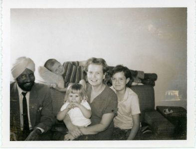 Hari Singh Everest with the Lelers, November 22, 1962.  Courtesy of the Everest Family.