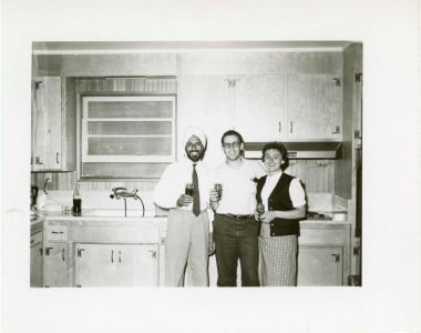 Hari Singh Everest with Man and Woman, CA, Circa Mid-1960s.  Courtesy of the Everest Family.