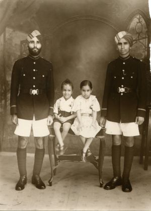 Colonial Police, Fiji, 1944.  Courtesy of the Johl Family.