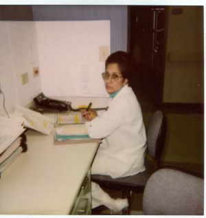 Harbans Sekhon, Nursing, Circa 1980s.  Courtesy of Mrs Harbans Sekhon.