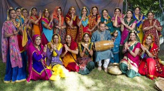 Giddha Performers.  Punjabi American Festival, 2005.  Courtesy of the Kang Family