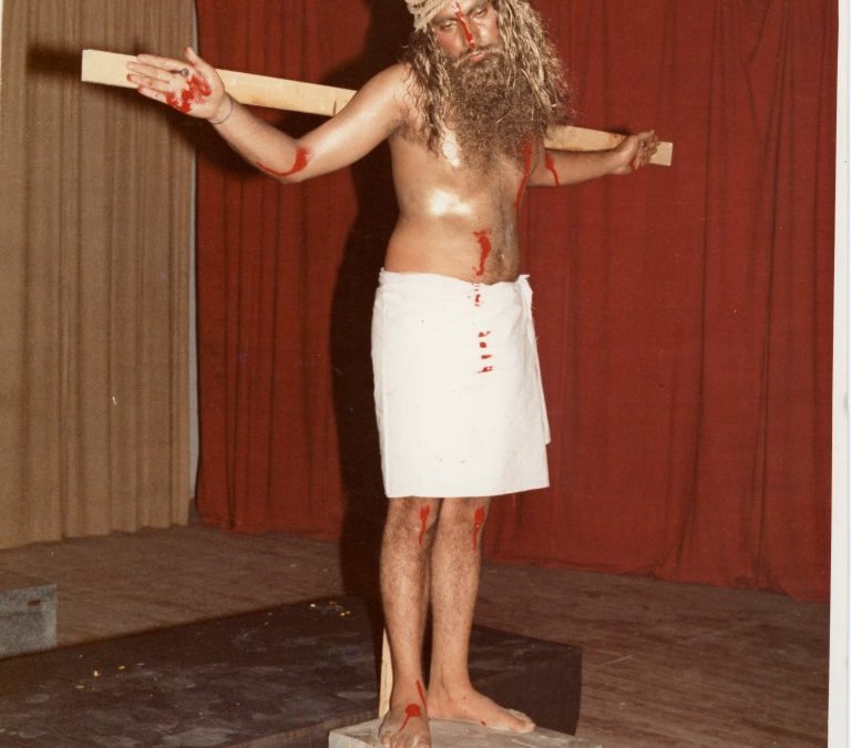 1984 Protest as Jesus on the Cross, Punjab 1984