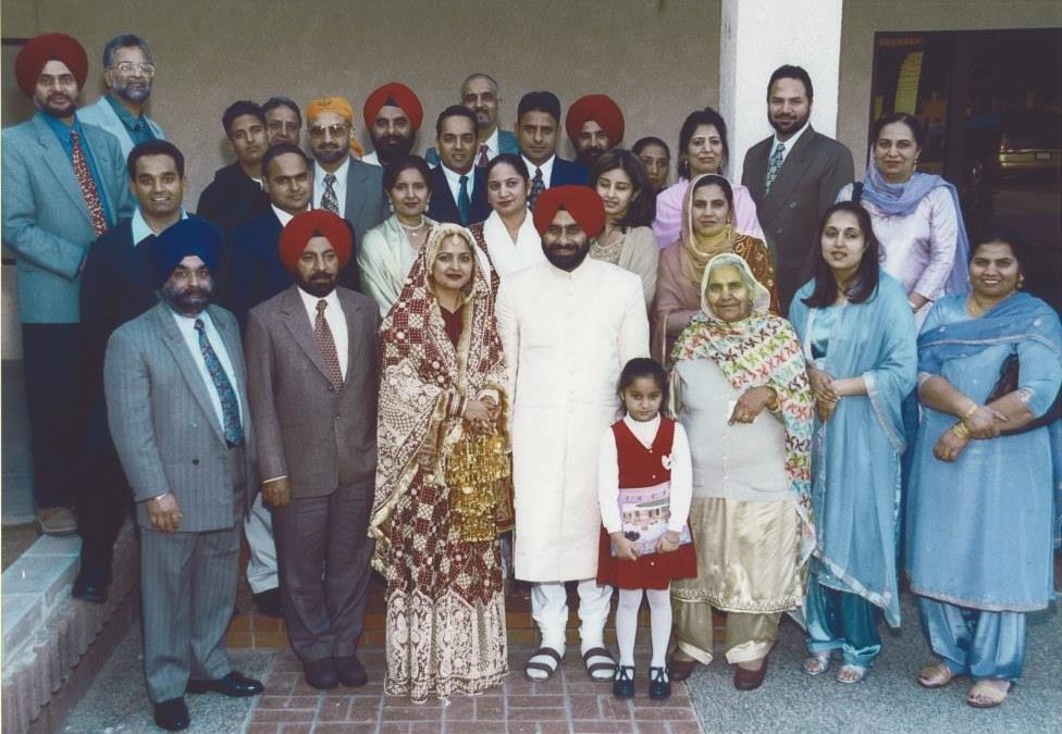023 Family Photo-JSK Standing in Back in Red Turban