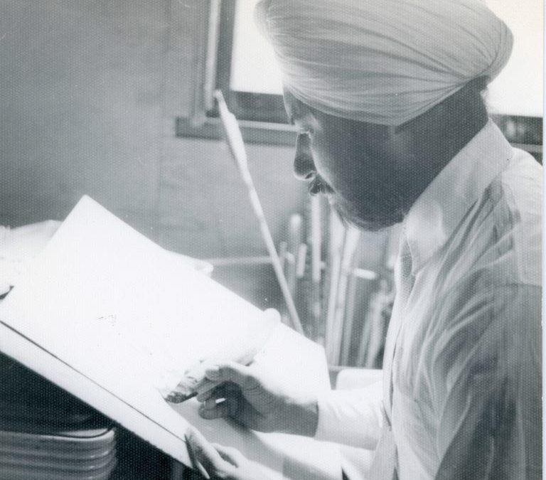 Everest at Desk, Circa 1950s
