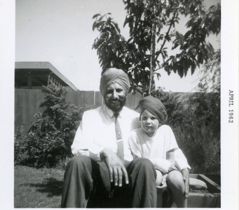Everest with Boy in Turban, April 1962